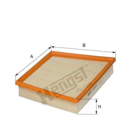 Hengst Air Filter, E1667L E1667L